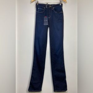 Armani Jeans Dark Wash J75 Regular Fit High Waist Straight Leg Denim Jeans, 25